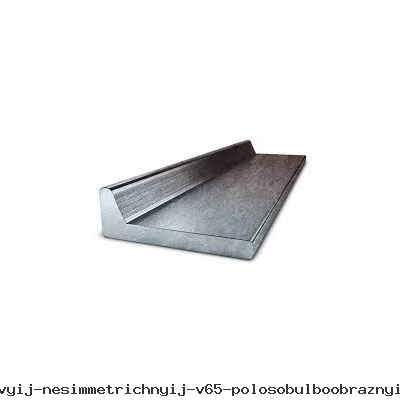 Профиль дюралевый несимметричный В65 полособульбообразный 10х40х2.5 мм