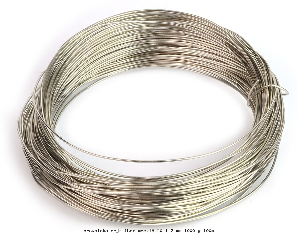 Проволока нейзильбер МНЦ15-20 1,2 мм 1000 г (100м)