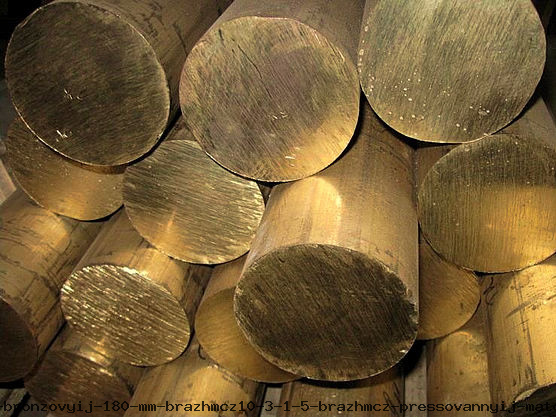 Круг бронзовый 180 мм. БрАЖМЦ10-3-1.5 (БрАЖМЦ) прессованный, матовый