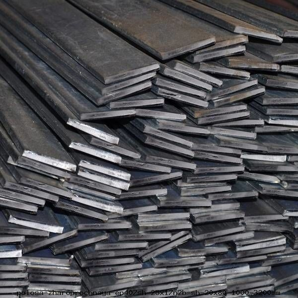 Полоса жаропрочная ЭП407Ш(25Х17Н2Б-Ш) 20х80 1000-3200мм